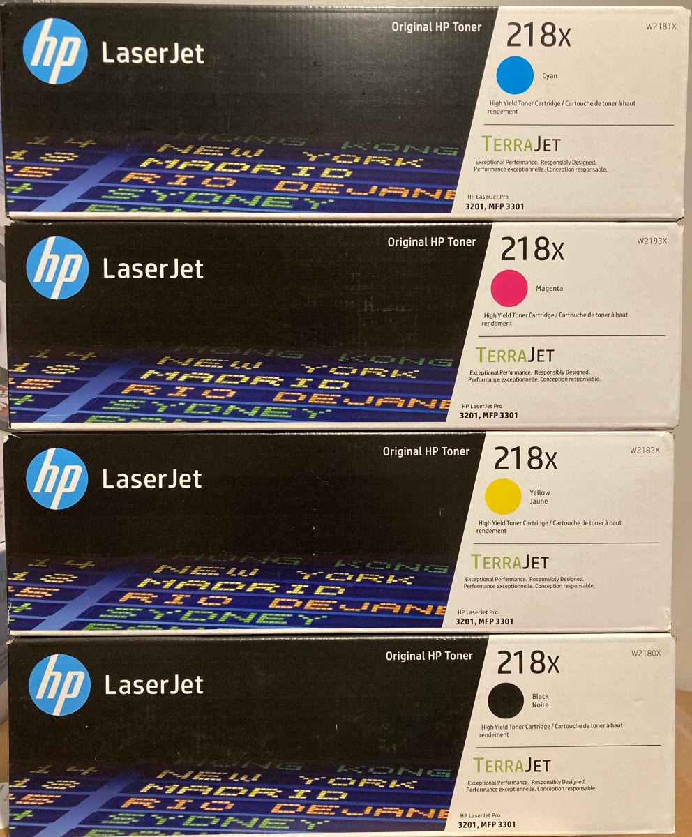 HP 218X Black/Cyan/Magenta/Yellow High Yield Toner Cartridge, Pack Of 4 - DealJustDeal