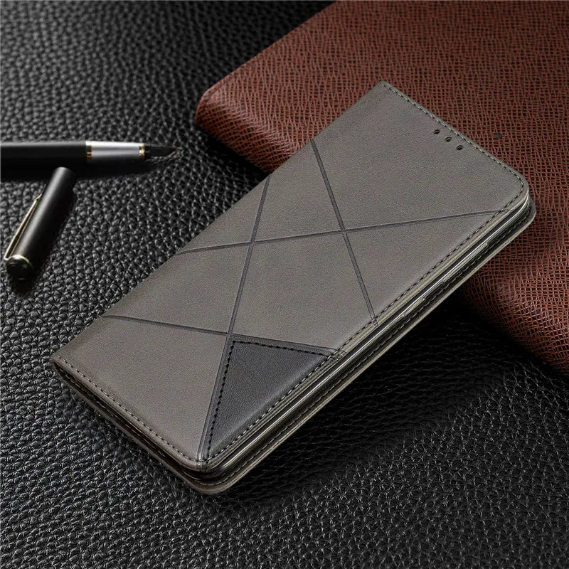 Flip Stand Magnetic Leather Galaxy A Case - DealJustDeal