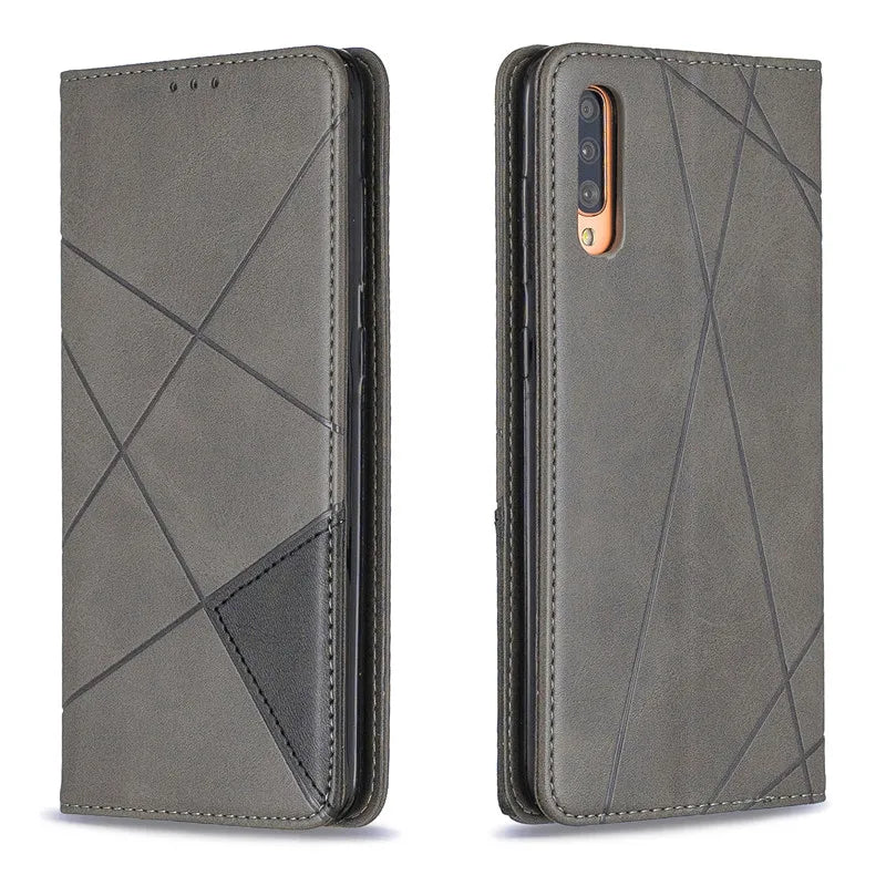 Flip Stand Magnetic Leather Galaxy A Case - DealJustDeal