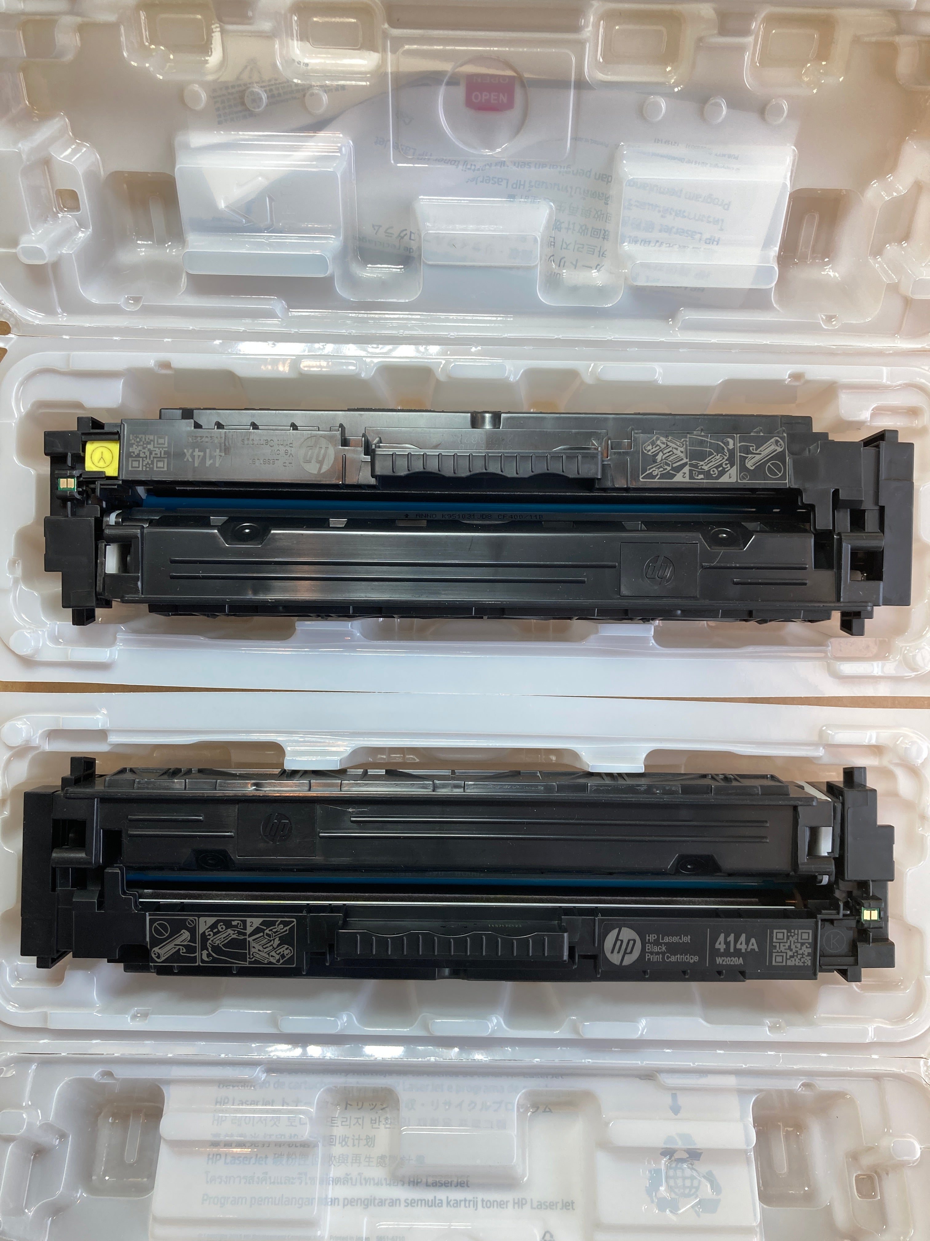 USED - HP 414A Black/Cyan/Magenta/Yellow Standard Yield Toner Cartridge, Pack Of 4 - DealJustDeal