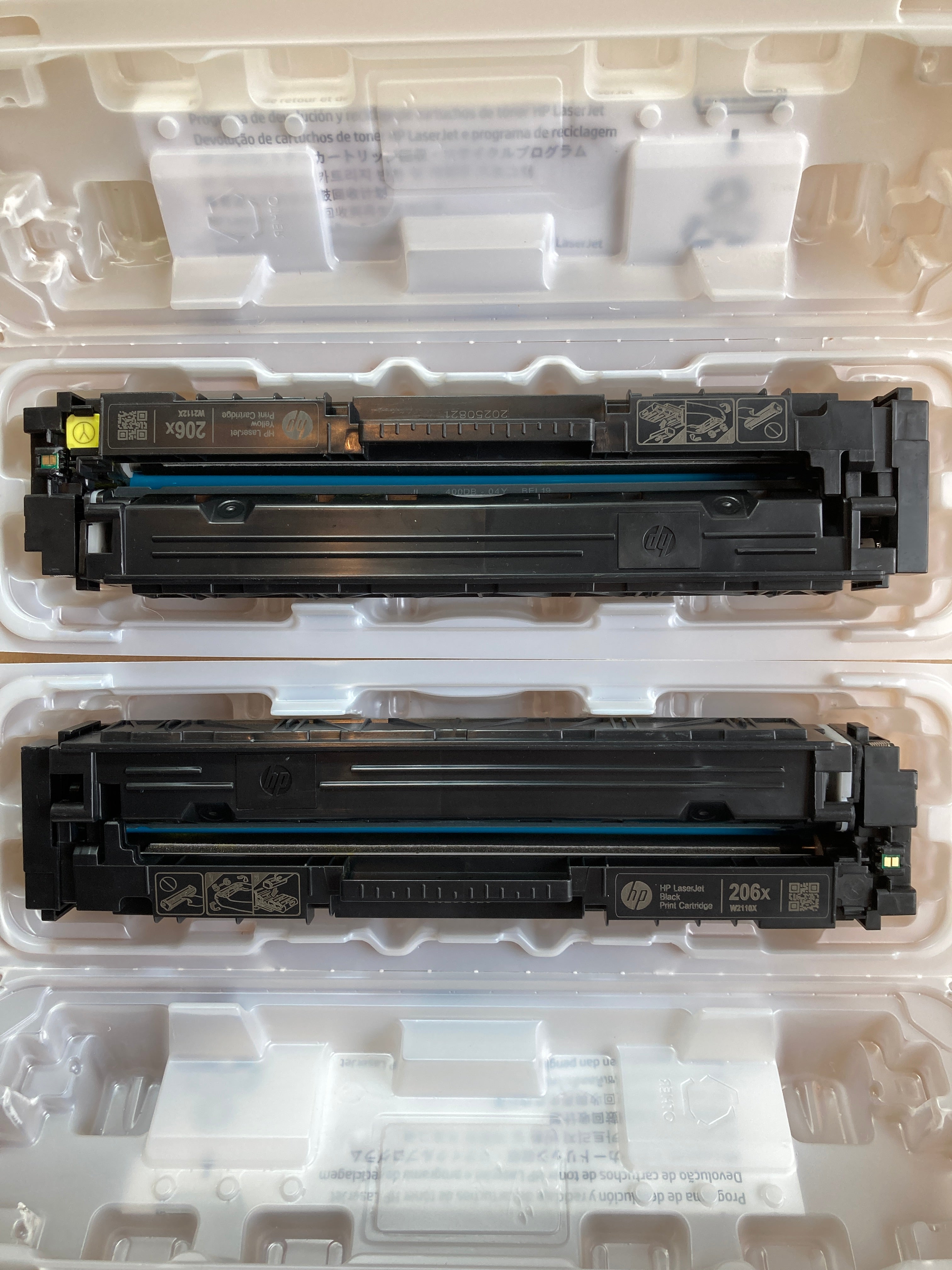 USED - HP 206X Black/Cyan/Magenta/Yellow High Yield Toner Cartridge, Pack Of 4 - DealJustDeal