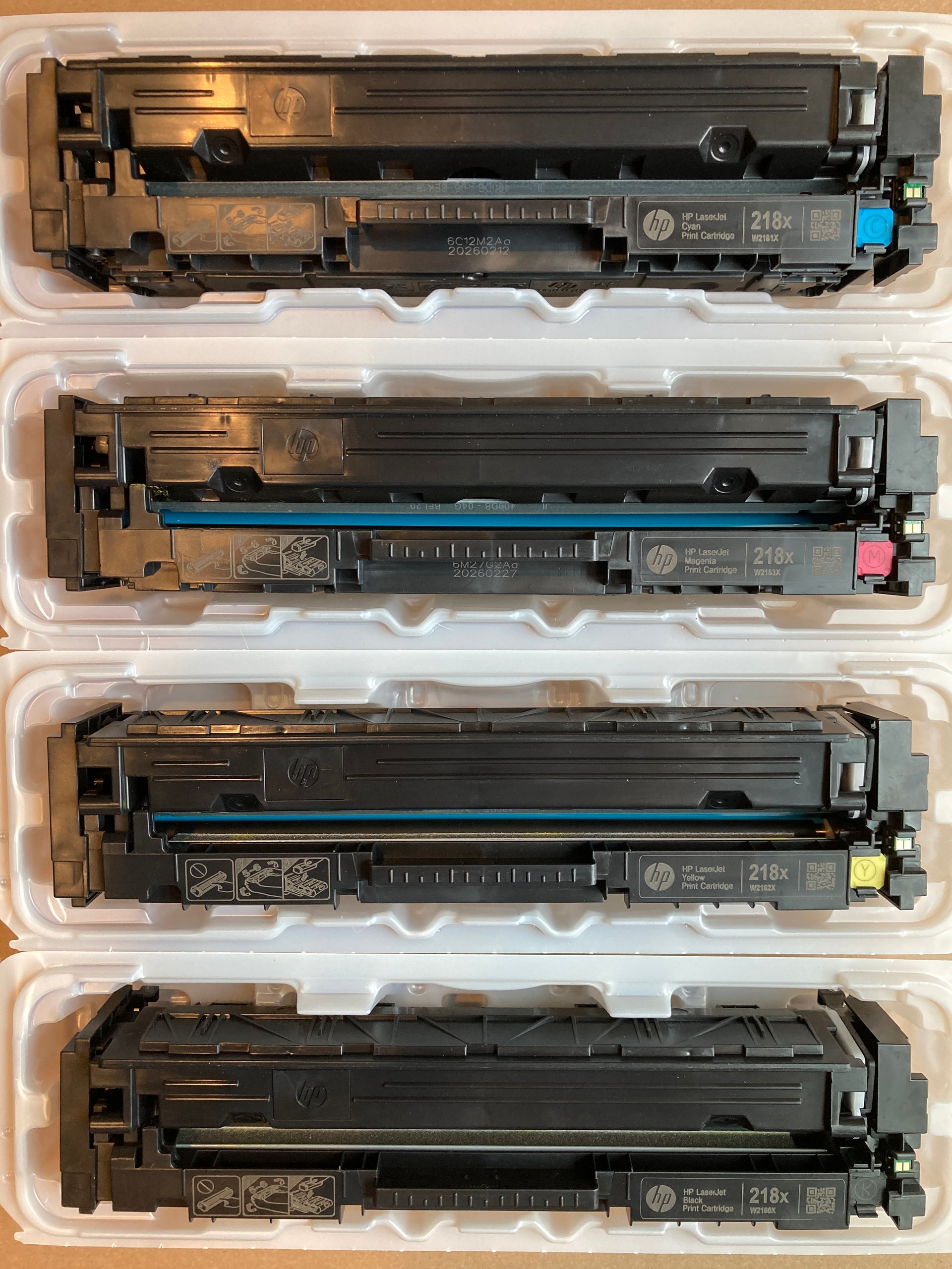 USED - HP 218X Black/Cyan/Magenta/Yellow High Yield Toner Cartridge, Pack Of 4 - DealJustDeal