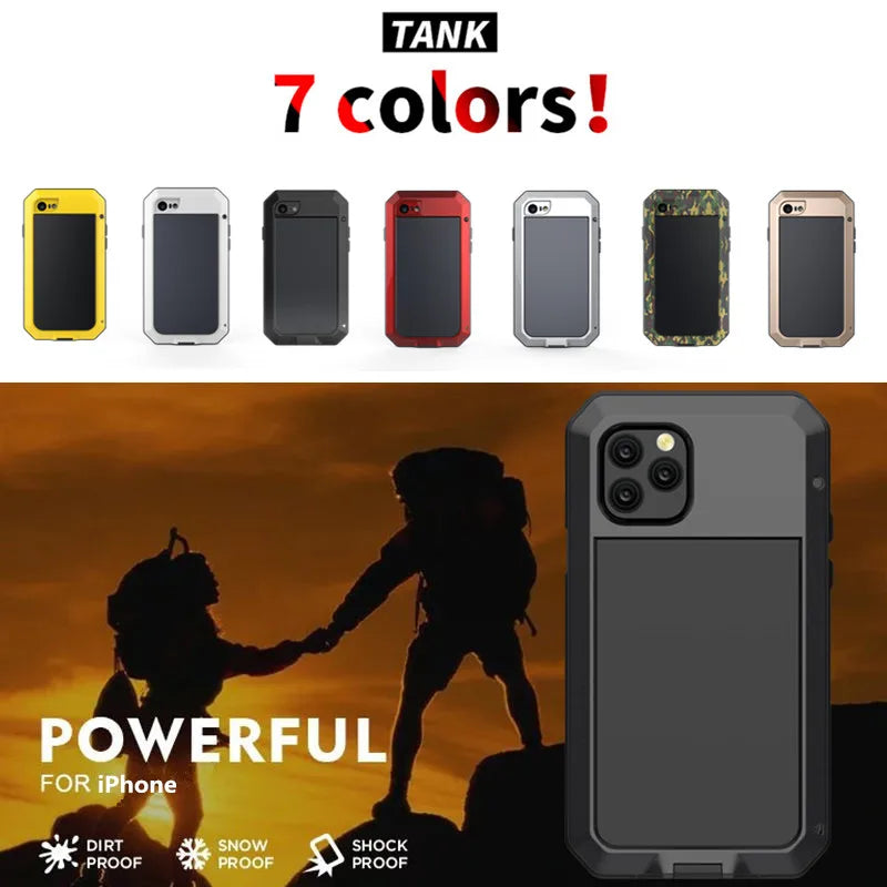 Metal Aluminum Shockproof iPhone Case - DealJustDeal