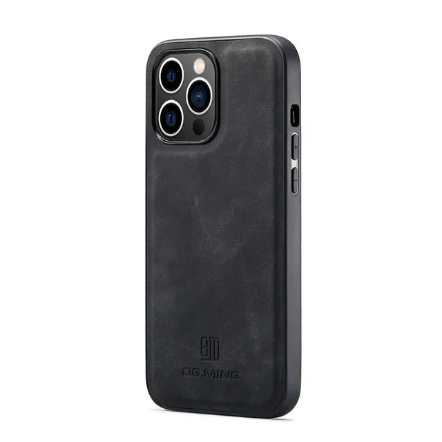 Magnetic Card Holder Leather iPhone Case - DealJustDeal