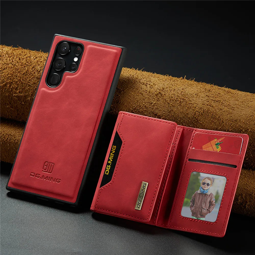 Detachable Magnetic Leather Galaxy S and Note Case - DealJustDeal