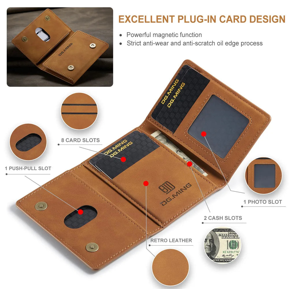 Magnetic Detachable Leather iPhone Case - DealJustDeal
