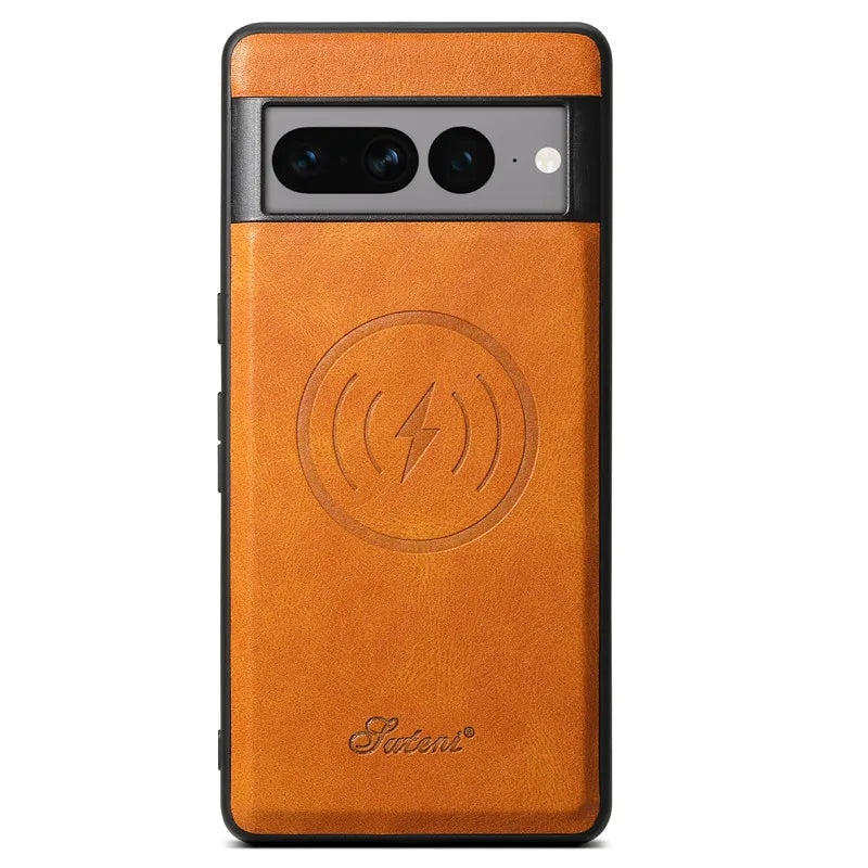 Detachable Magnetic Card Pocket Leather Google Case - DealJustDeal