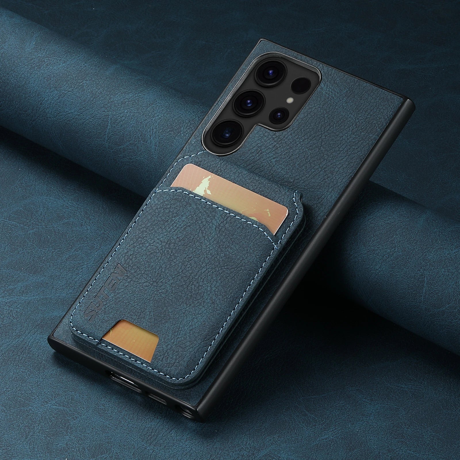 Leather Wallet Card Holder Galaxy Note and S Case - DealJustDeal