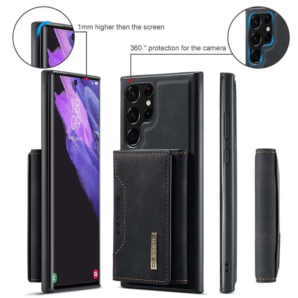 Detachable Magnetic Leather Galaxy S and Note Case - DealJustDeal