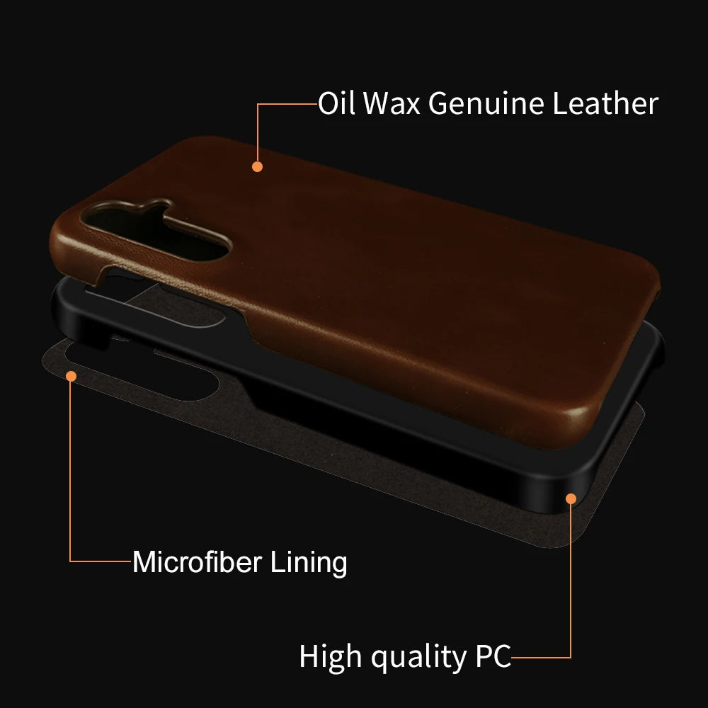 Aesthetic Pattern Handmade Genuine Leather Galaxy Note and S Case - DealJustDeal