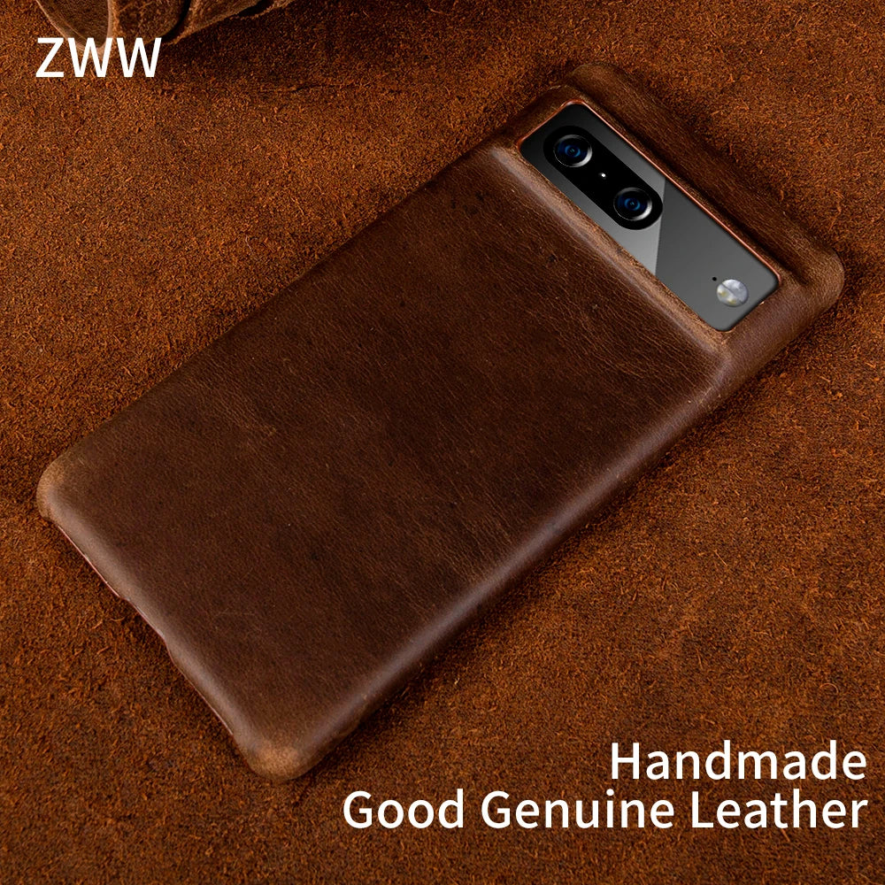Half-wrapped Genuine Leather Google Case - DealJustDeal