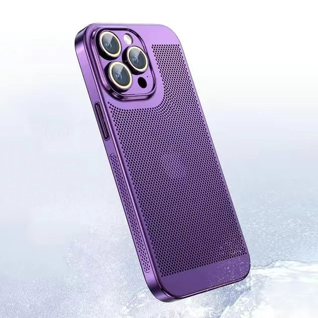 Electroplated Border Honeycomb Mesh iPhone Case - DealJustDeal