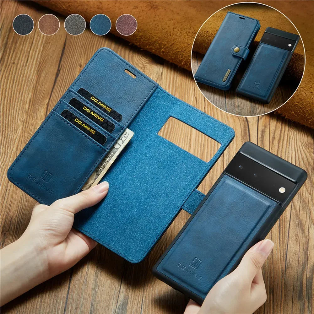 2In1 Detachable Magnetic Leather Wallet Google Case - DealJustDeal
