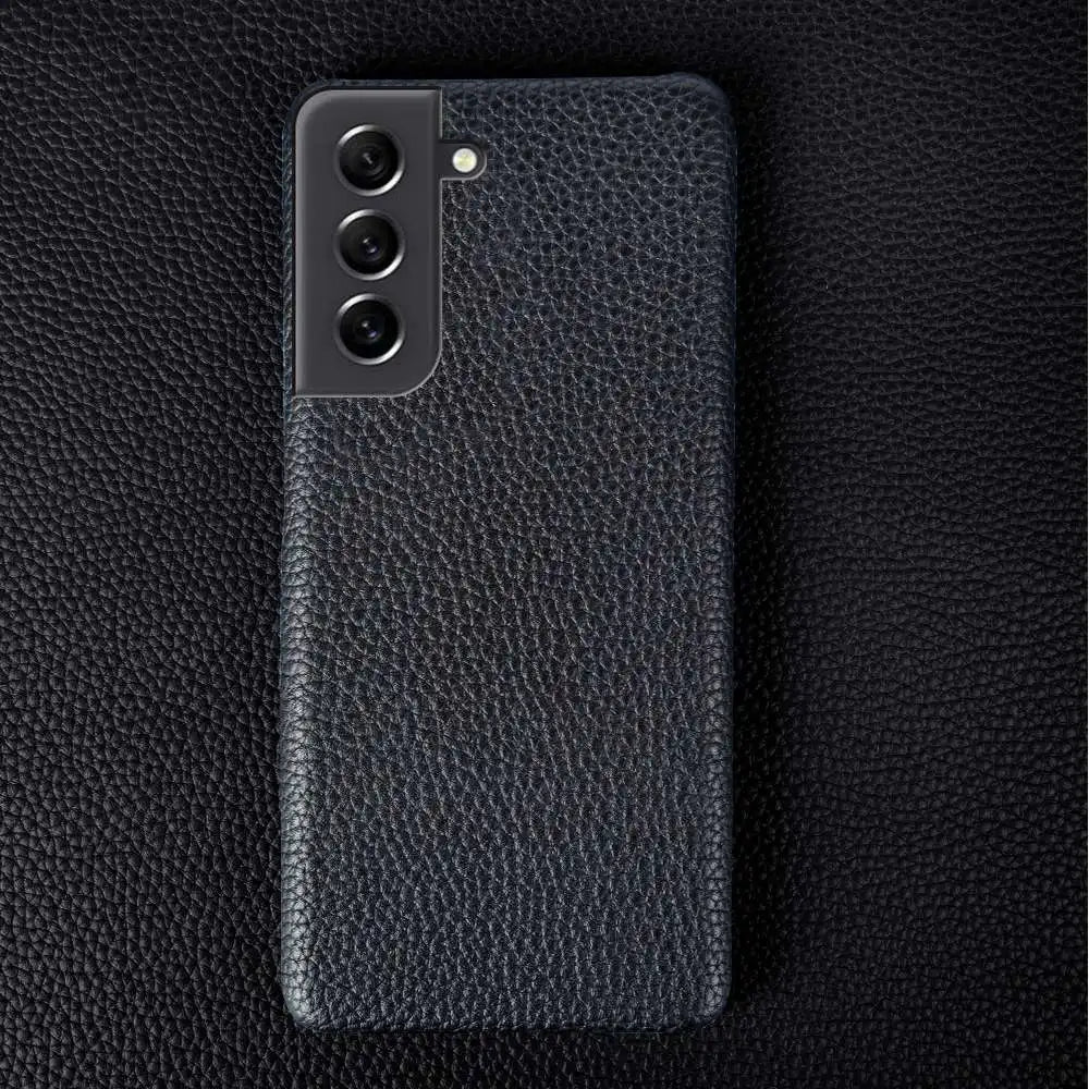 Litchi pattern Genuine Leather Galaxy Note and S Case - DealJustDeal