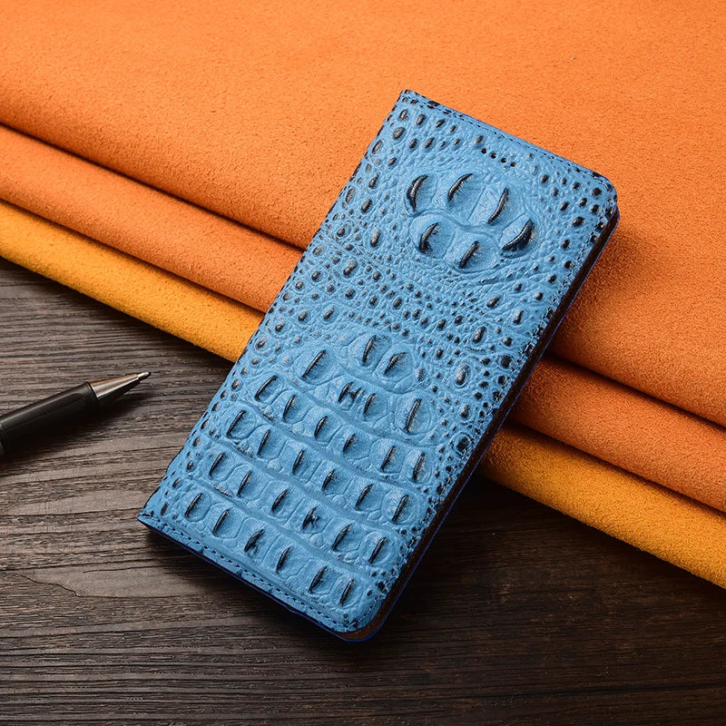 KickStand Wallet  Vintage Genuine Leather Magnetic Galaxy S Case - DealJustDeal