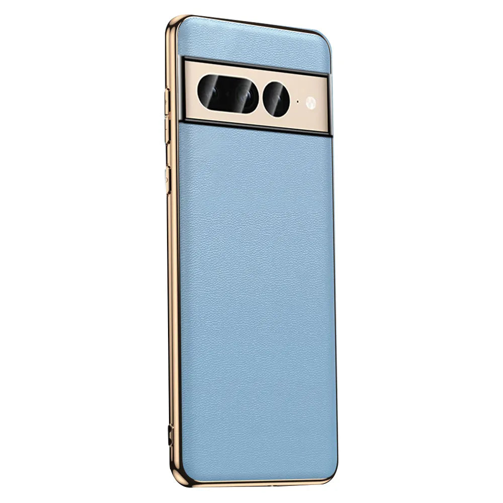 Magnetic cowhide Genuine Plain Leather Google Case - DealJustDeal