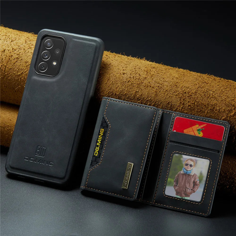 Detachable Magnetic Leather Galaxy A Case - DealJustDeal