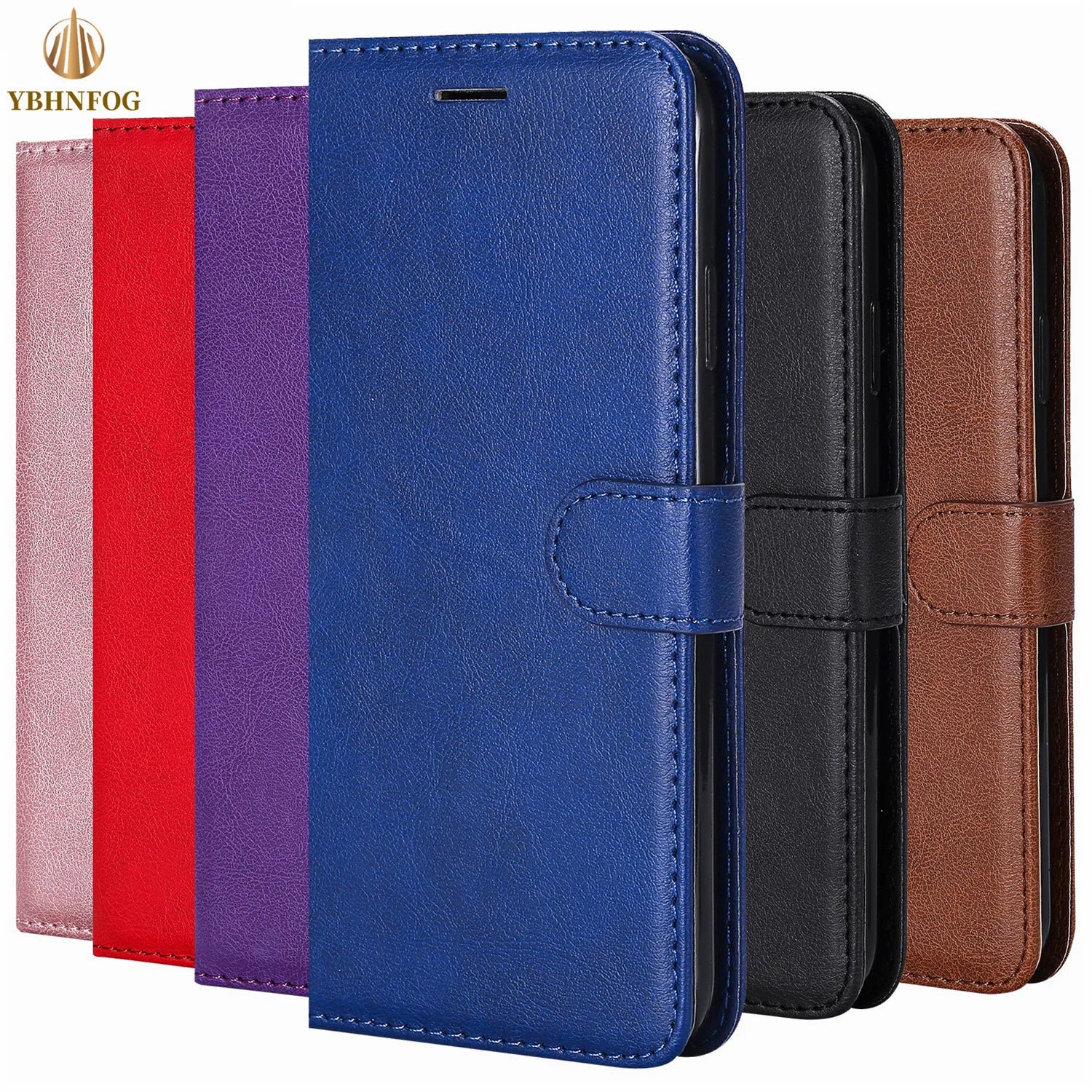 Card Slots Wallet Holder Stand Leather iPhone Case - DealJustDeal