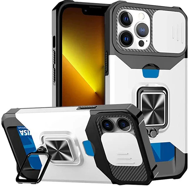 Sliding Camera Cover Heavy Duty Protective iPhone Case - DealJustDeal