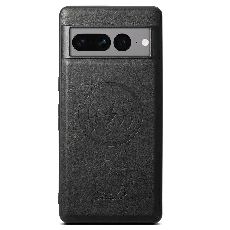 Detachable Magnetic Card Pocket Leather Google Case - DealJustDeal