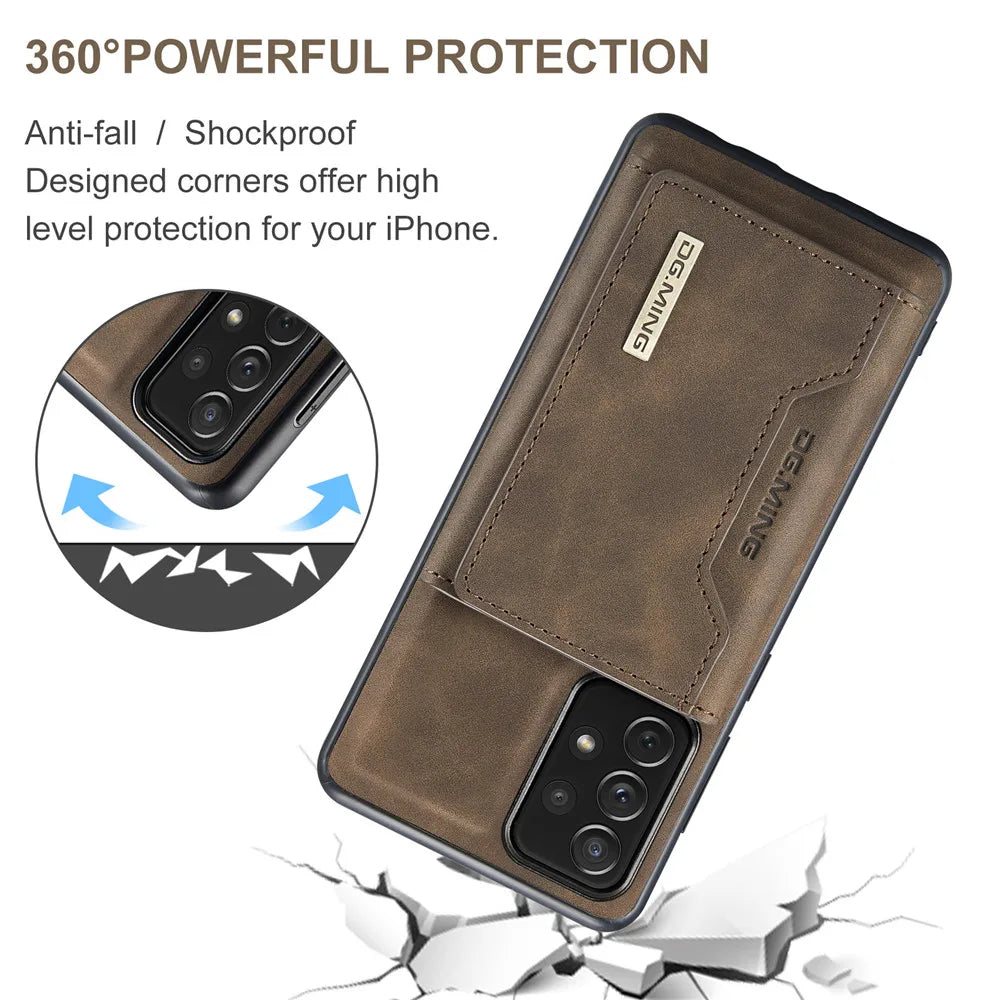 Detachable Magnetic Leather Galaxy A Case - DealJustDeal