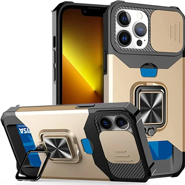 Sliding Camera Cover Heavy Duty Protective iPhone Case - DealJustDeal