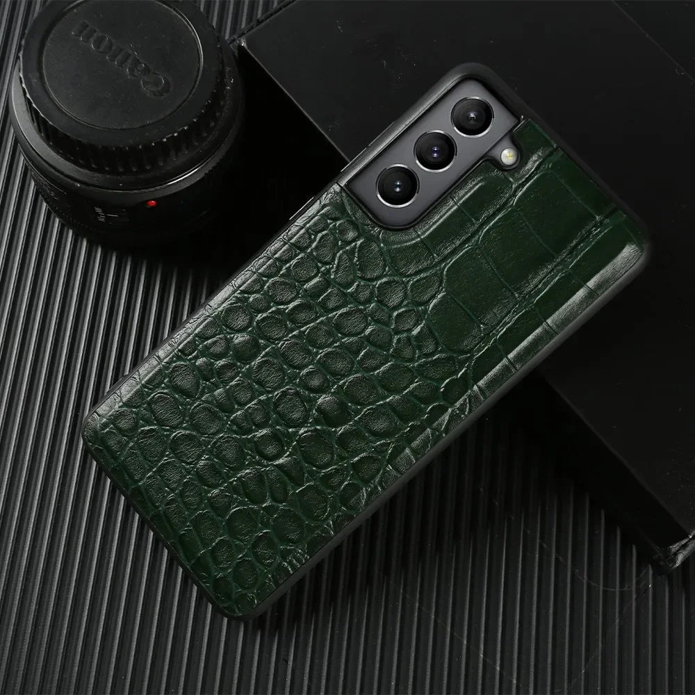 Crocodile Pattern Genuine Leather galaxy Note and S Case - DealJustDeal
