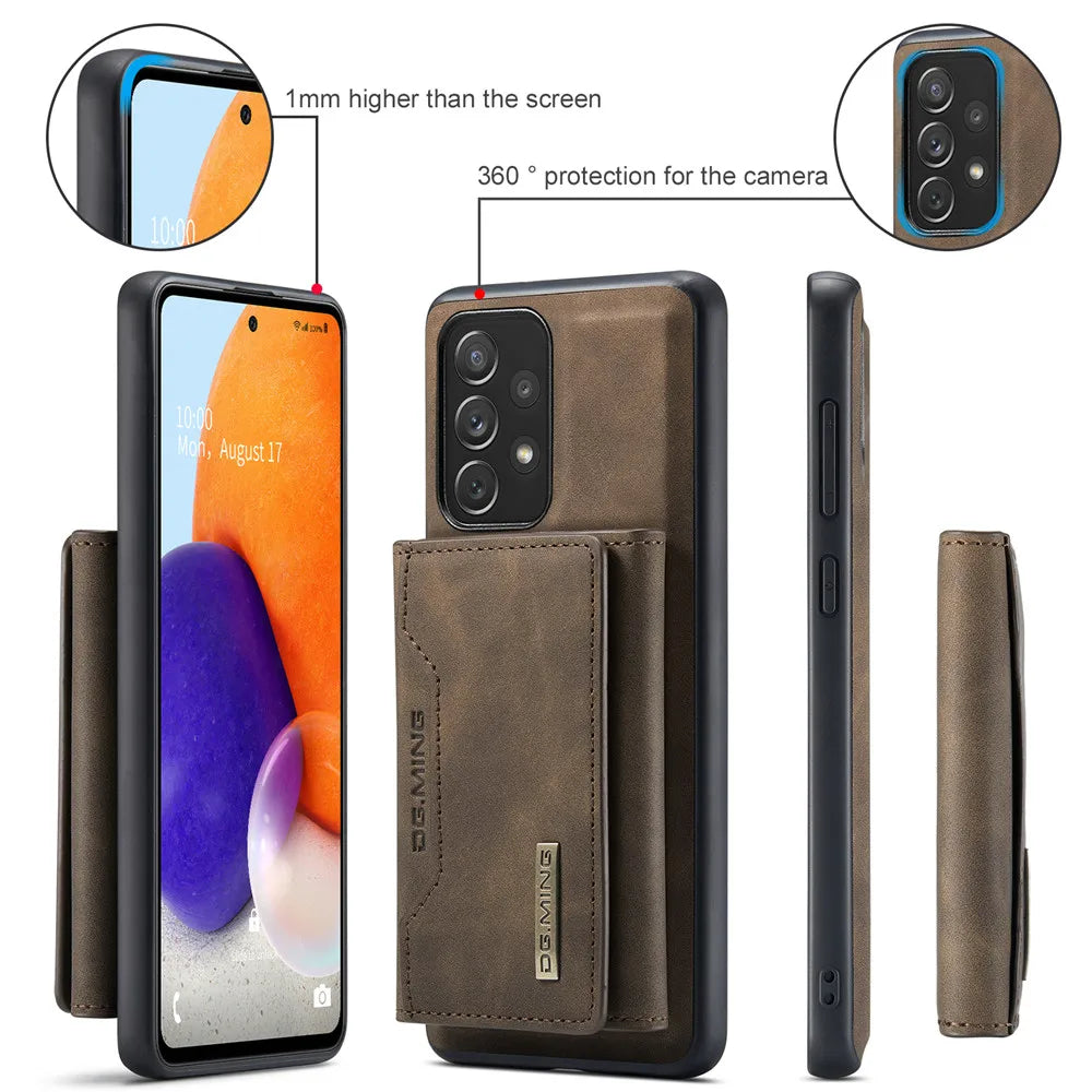 Detachable Magnetic Leather Galaxy A Case - DealJustDeal