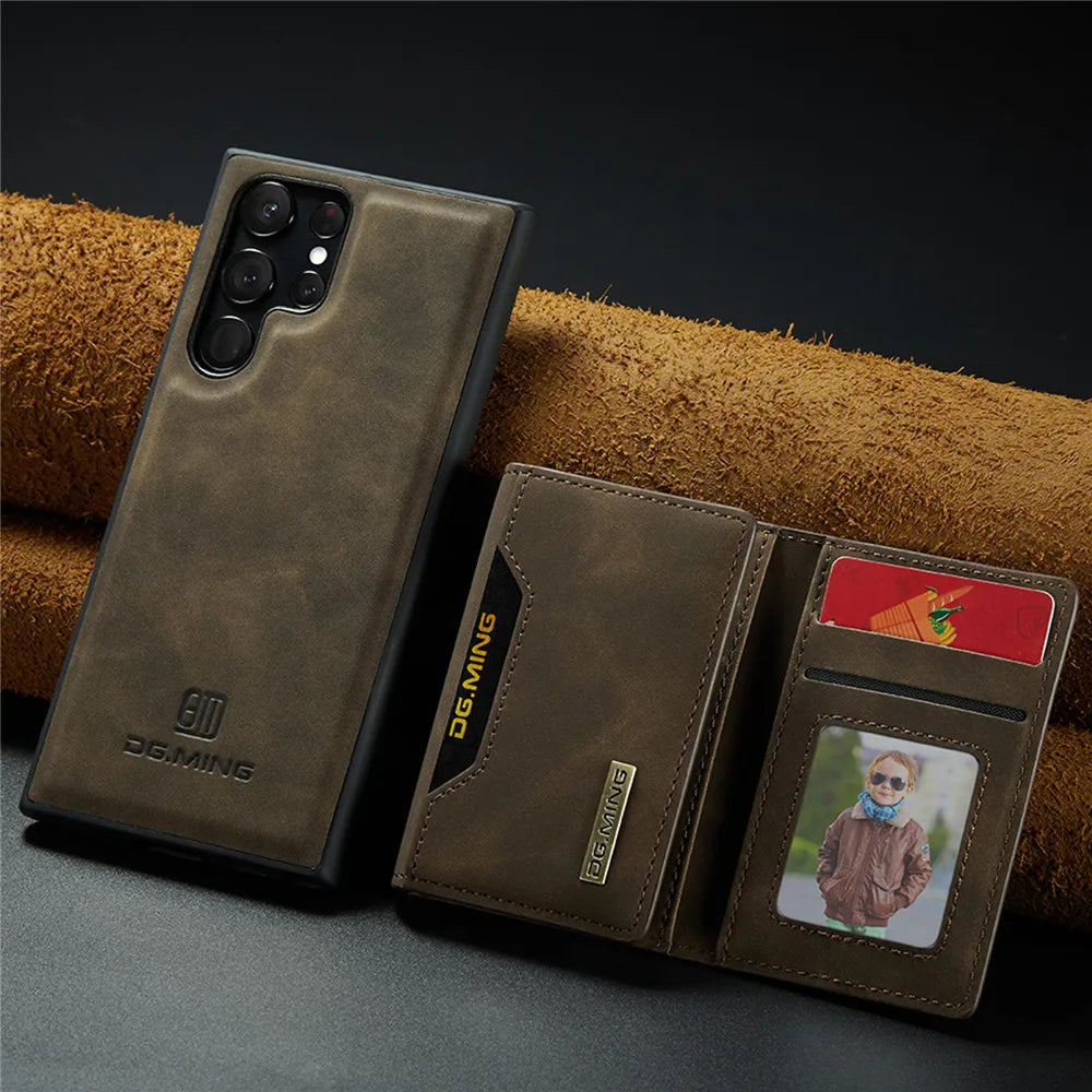Detachable Magnetic Leather Galaxy S and Note Case - DealJustDeal