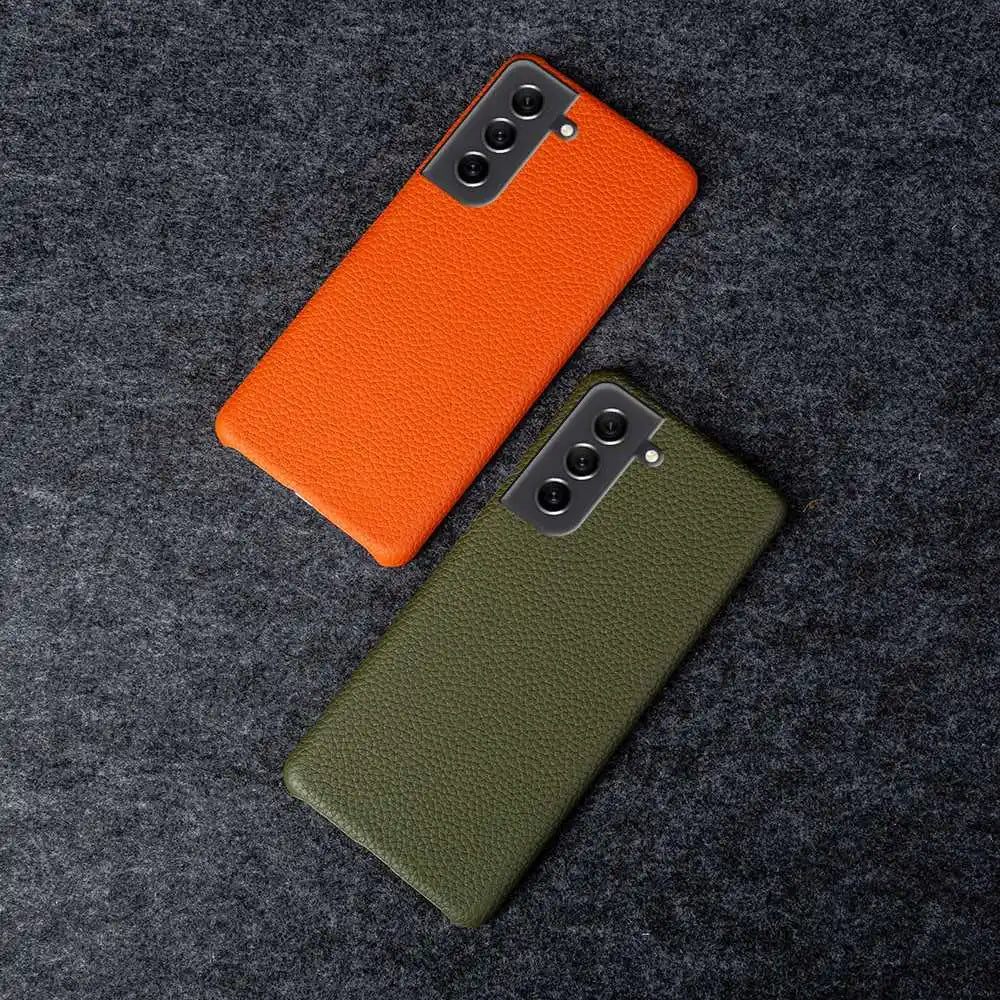 Litchi pattern Genuine Leather Galaxy Note and S Case - DealJustDeal
