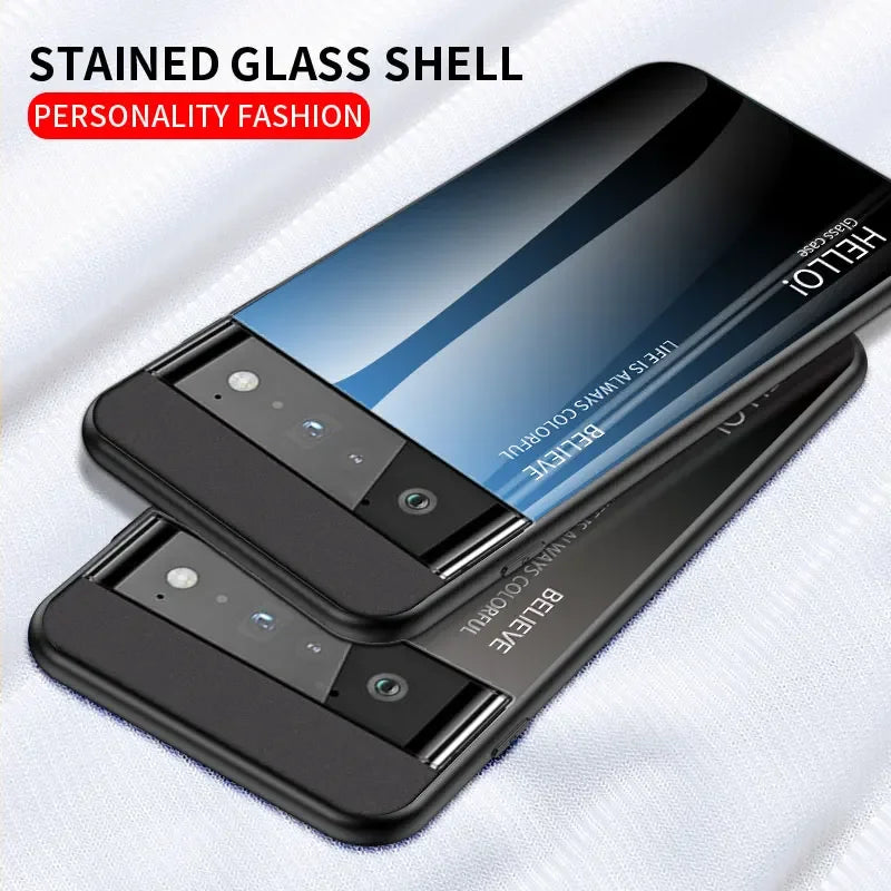 Gradient Tempered Glass Mirror Film Google Case - DealJustDeal