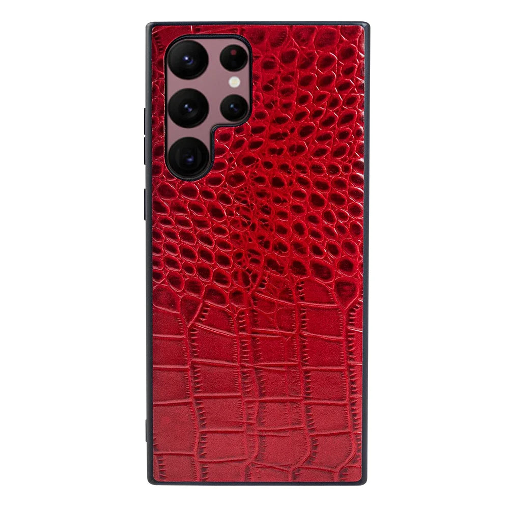 Crocodile Pattern Genuine Leather galaxy Note and S Case - DealJustDeal