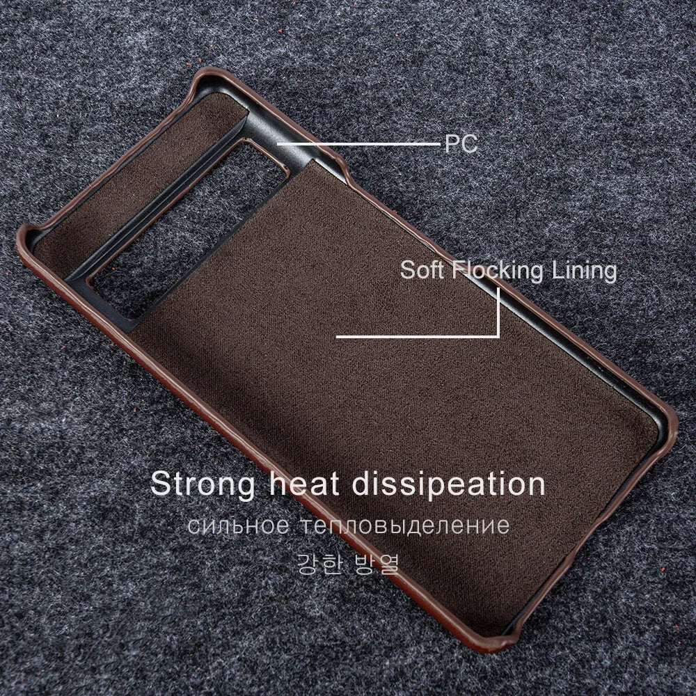 Cowhide Genuine Leather Google Case - DealJustDeal