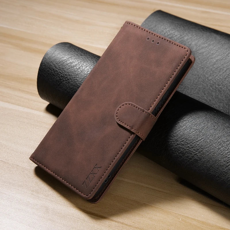 Wallet Card Slot Holder Magnetic Flip Leather Galaxy S Case - DealJustDeal