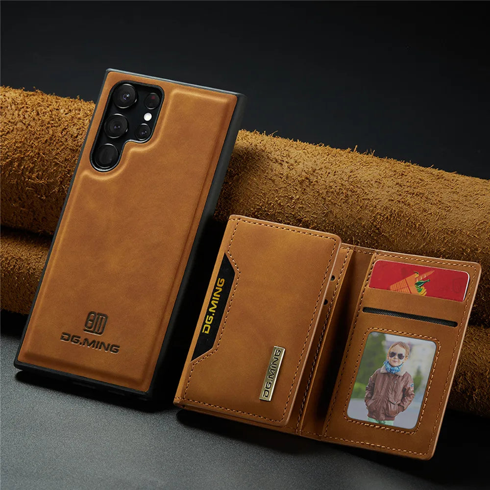 Detachable Magnetic Leather Galaxy S and Note Case - DealJustDeal