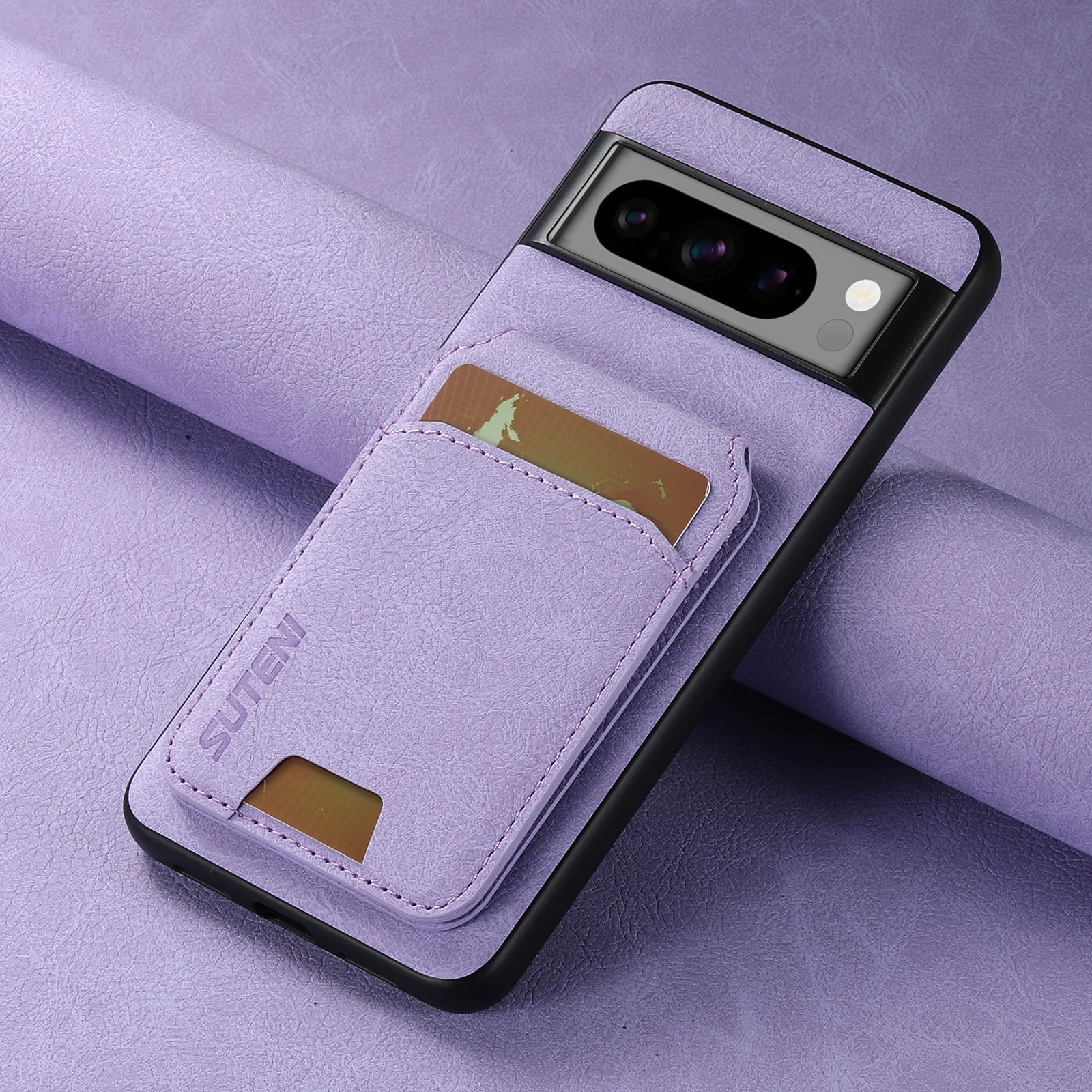 Leather Wallet Card Slot Magnetic Google Case - DealJustDeal