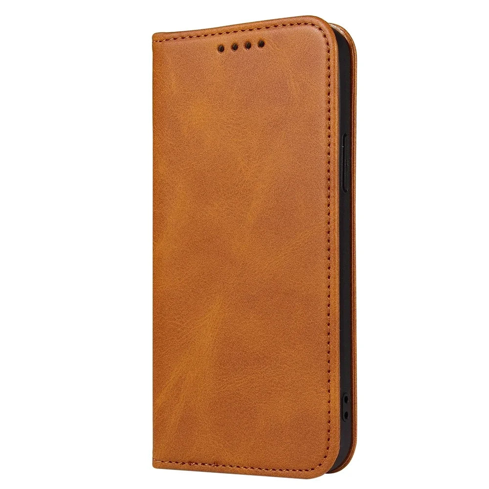 Shockproof Stand holder Magnetic Leather iPhone Case - DealJustDeal