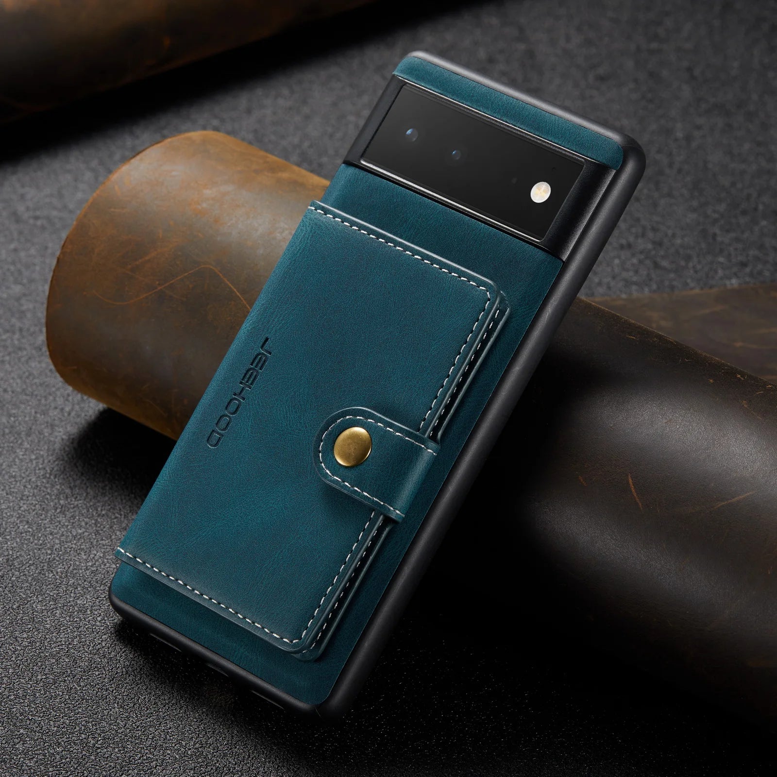 Wallet Card Pocket Magnetic Leather Google case - DealJustDeal