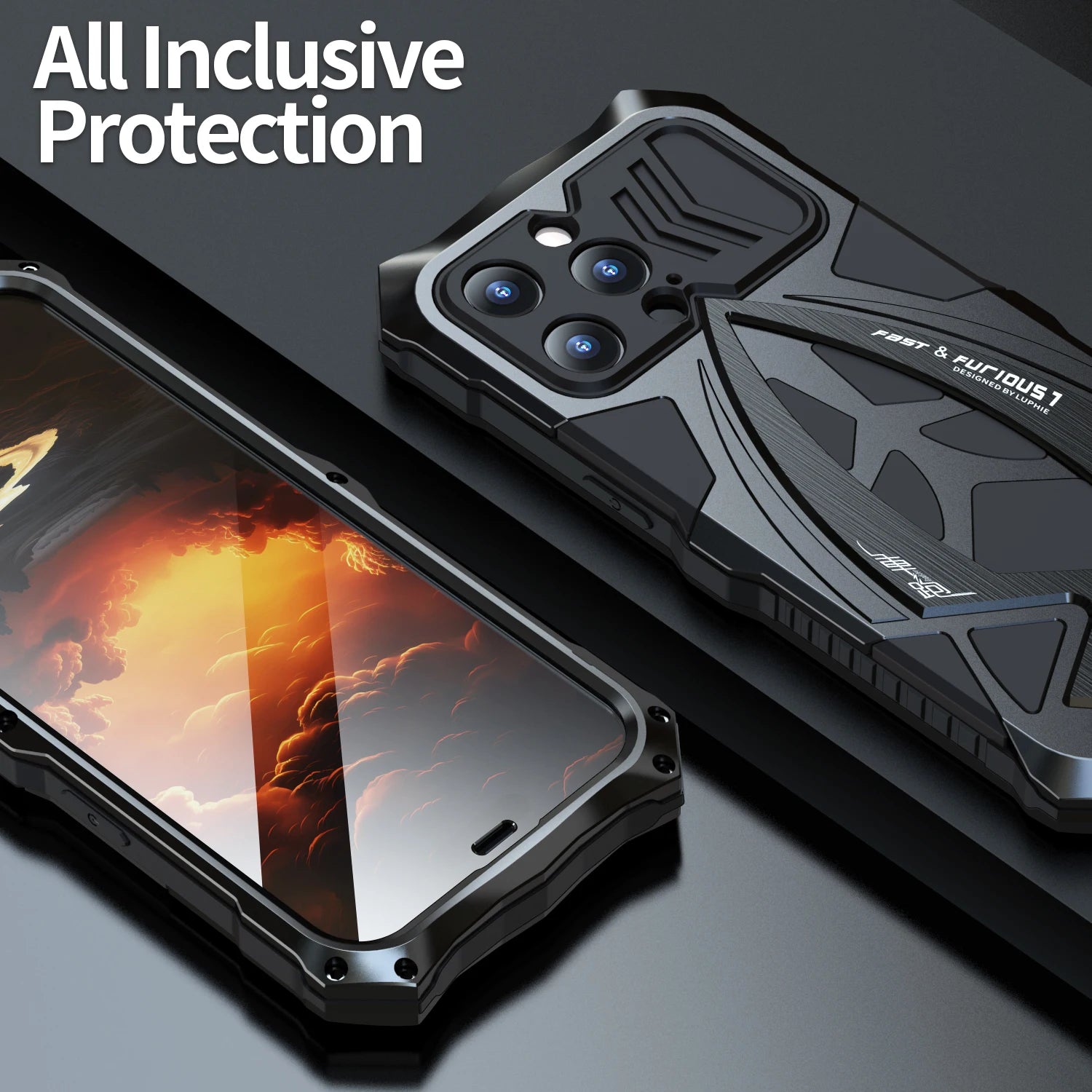 Shockproof All Inclusive Metal Armor Galaxy S Case - DealJustDeal