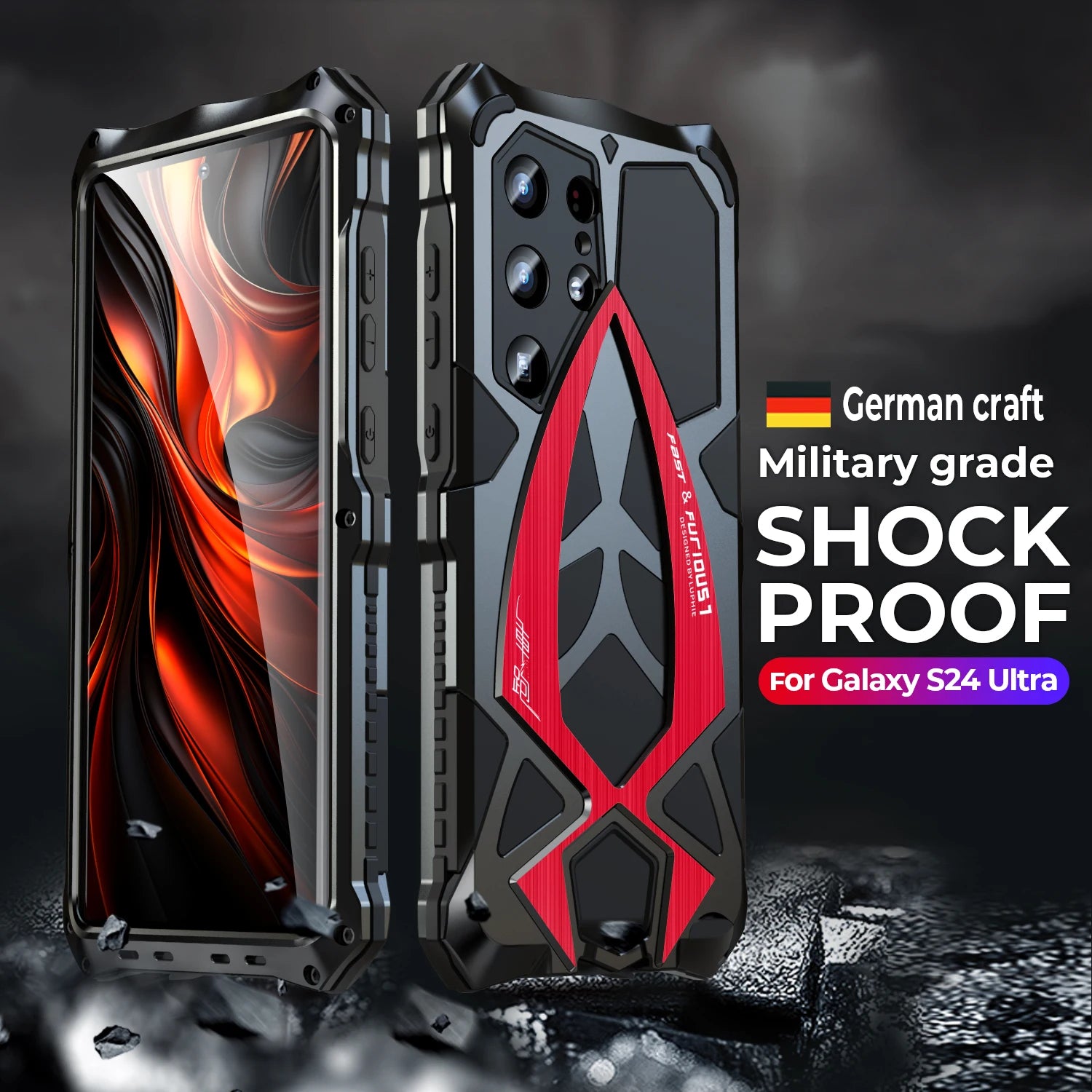 Heavy Duty Metal Military Anti Drop Galaxy S Case - DealJustDeal