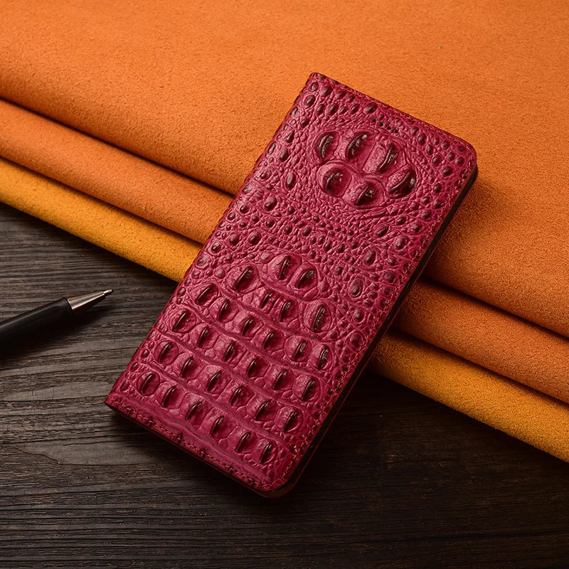KickStand Wallet  Vintage Genuine Leather Magnetic Galaxy S Case - DealJustDeal