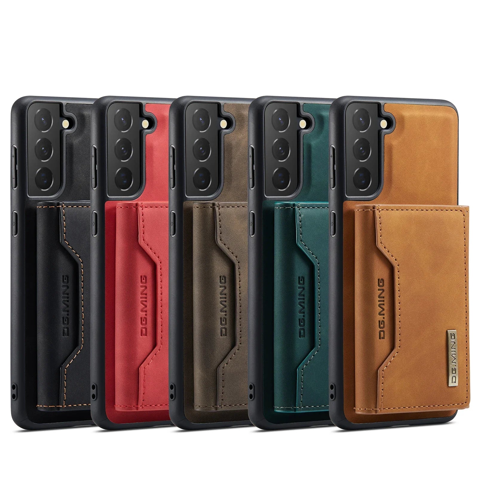 Detachable Card Pocket Wallet Magnetic Leather Galaxy A Case - DealJustDeal