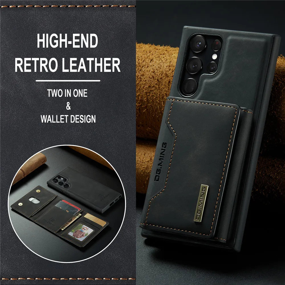 Detachable Magnetic Leather Galaxy S and Note Case - DealJustDeal