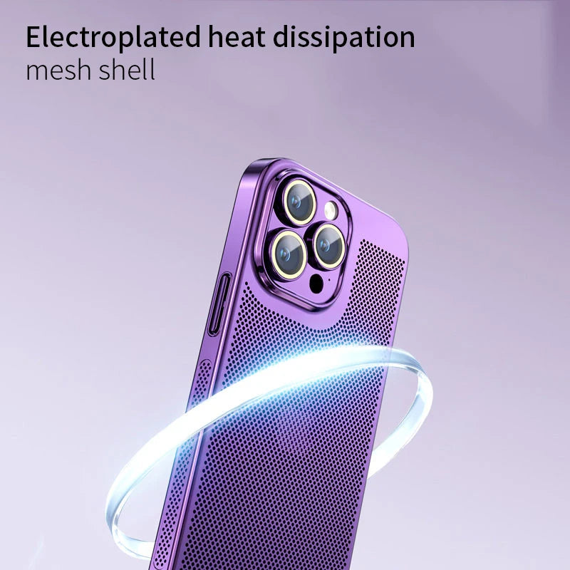 Electroplated Border Honeycomb Mesh iPhone Case - DealJustDeal