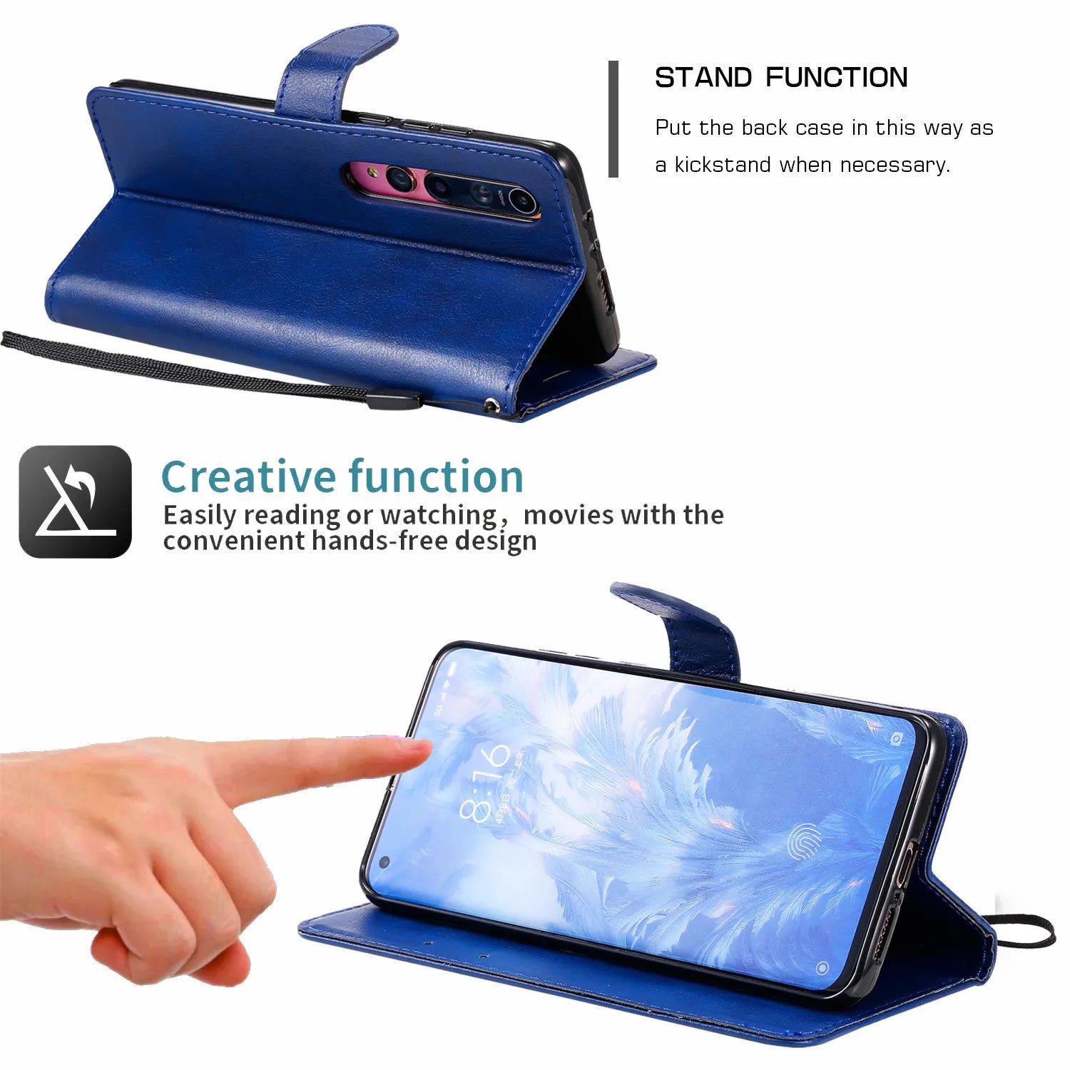 Card Slots Wallet Holder Stand Leather iPhone Case - DealJustDeal