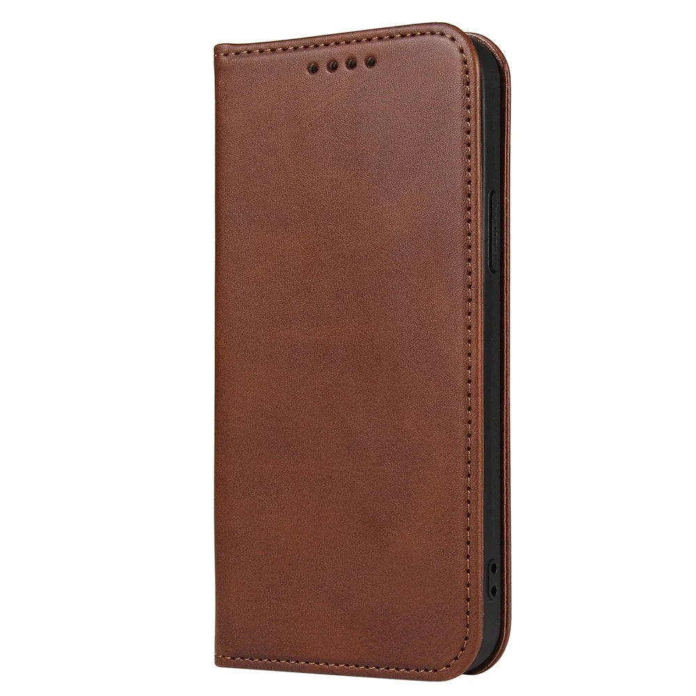 Shockproof Stand holder Magnetic Leather iPhone Case - DealJustDeal