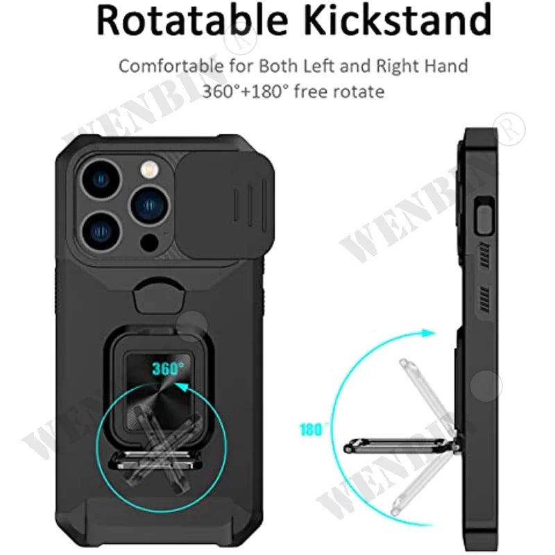 Heavy Duty Protection iPhone Case With Sliding Camera Cover - DealJustDeal