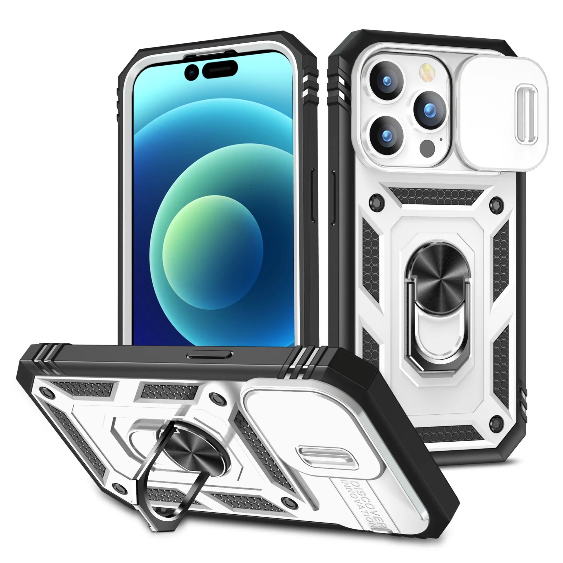 Full Body Rugged Slide Camera iPhone Case - DealJustDeal