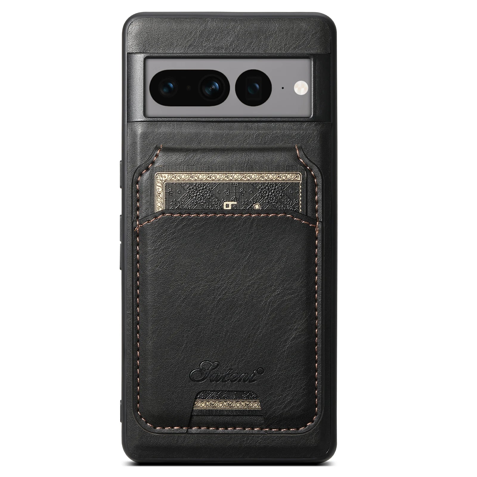 Detachable Magnetic Card Pocket Leather Google Case - DealJustDeal