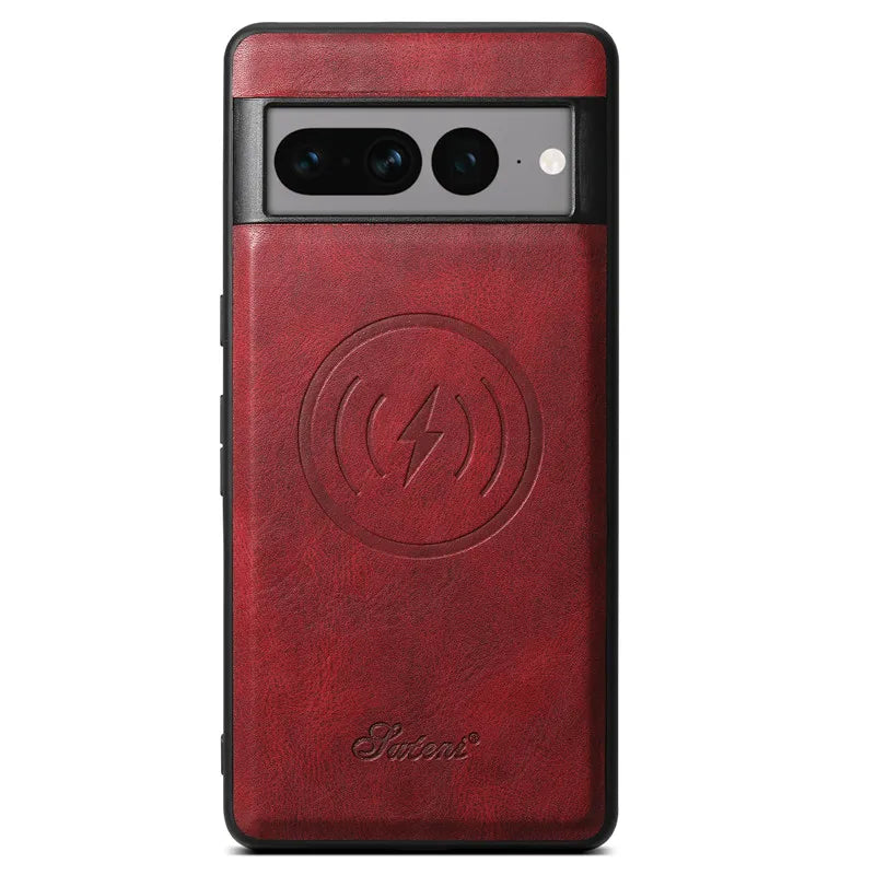 Detachable Magnetic Card Pocket Leather Google Case - DealJustDeal